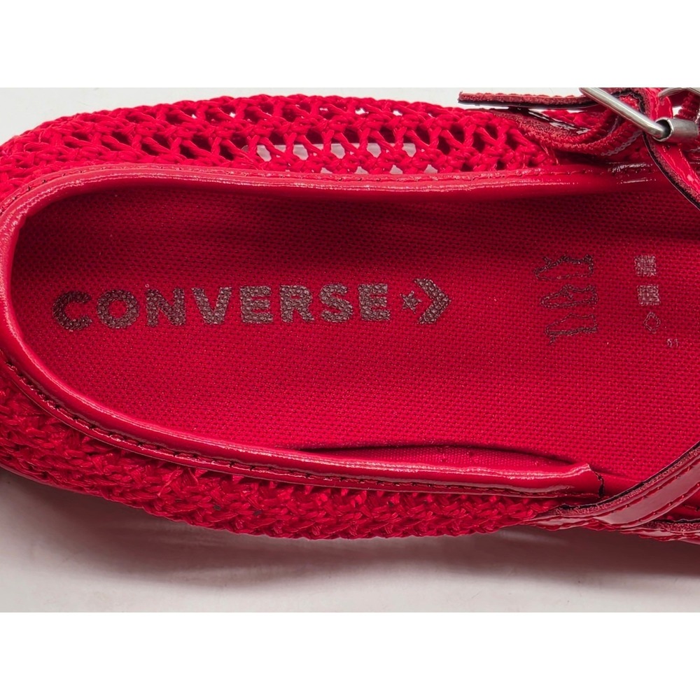 Converse Chuck Taylor All Star Dainty Mary Jane Knit Women 9 Red Shoes A16568C - Picture 10 of 12